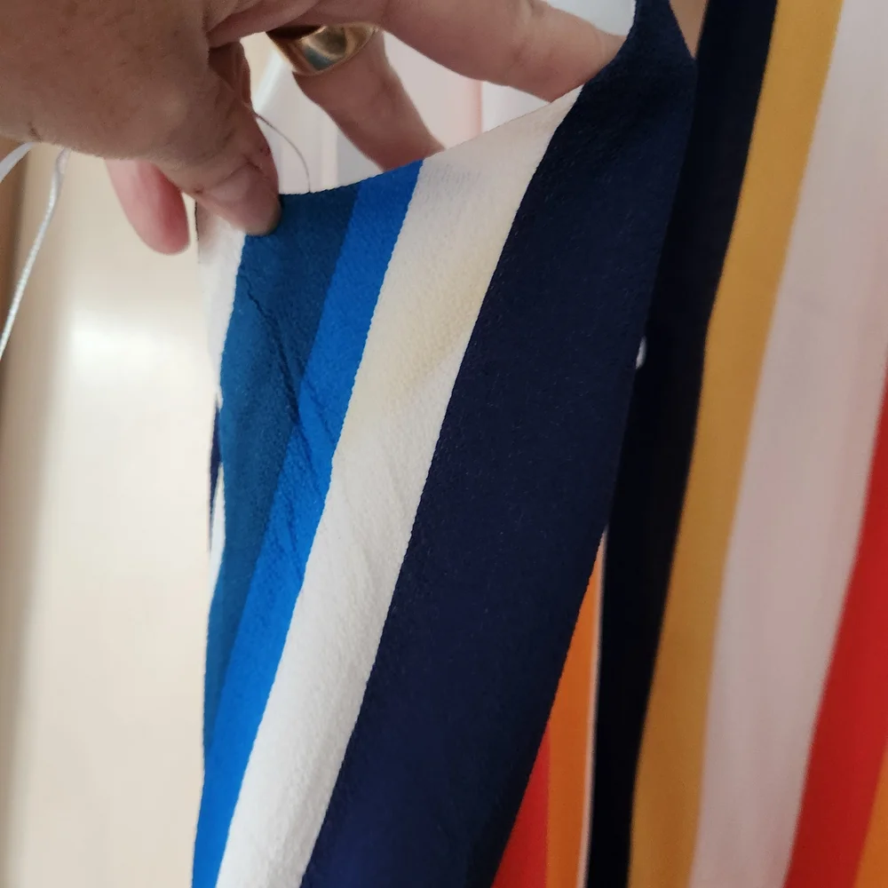 Julia Jordan Colorful Striped High Low Dress - Picture 5 of 7